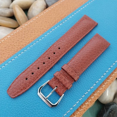 18mm Hirsch Arizona Tapered Brown Leather 18/16 Unused NOS Vintage Watch Band