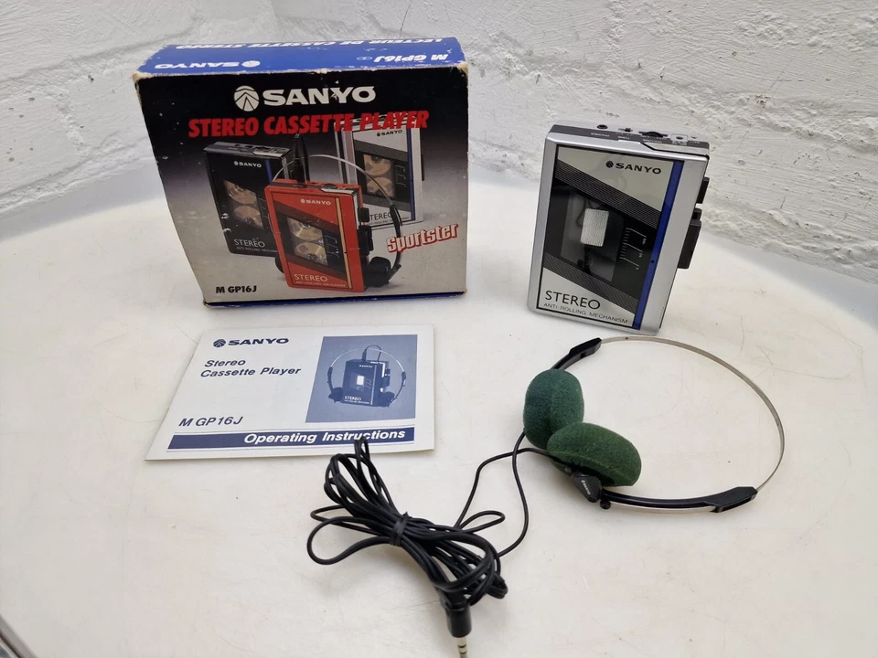 Genuine Sanyo MGP16J Stereo Cassette Player Headphones - Image 3 of 4
