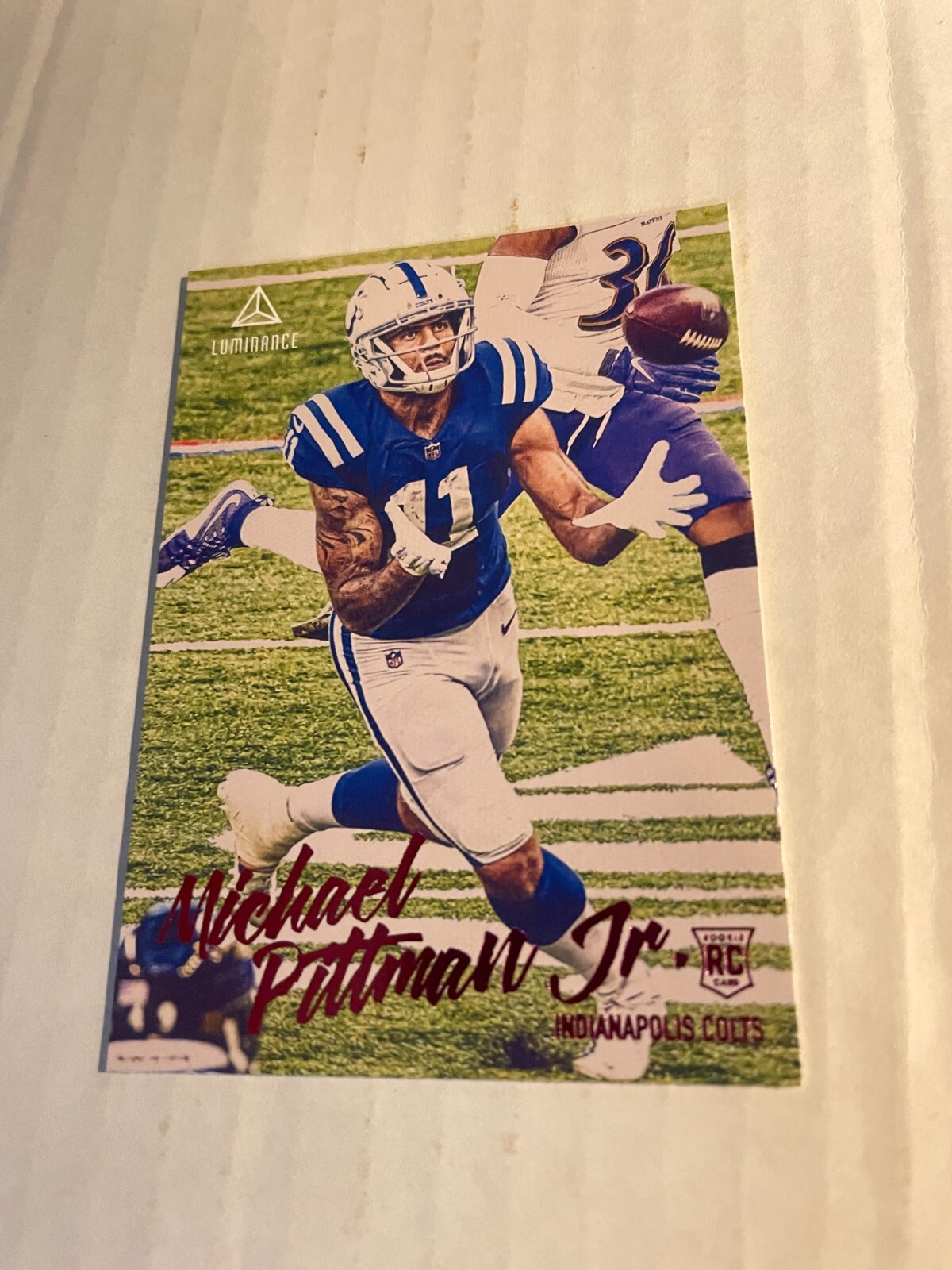 2020 Panini Chronicles Luminance Michael Pittman Jr. Purple Foil RC - Colts