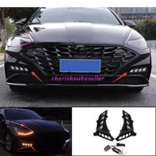 Assembly Car LED Daytime Running light DRL Fog Lamp For Hyundai Sonata 20-2023