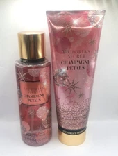 VICTORIA'S SECRET CHAMPAGNE PETALS BODY MIST & LOTION (SET OF 2)