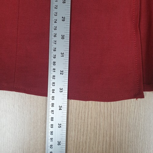 Wallis Linen Skirt Suit Women's Skirt UK 16 & Jacket UK 18 Red Fit and Flare - Picture 21 of 24