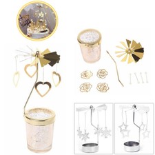 Rotating Candlesticks Home Decoration Tea Light Candle Holder Dinner Party