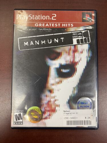 Manhunt Sony PlayStation 2 PS2 Complete CIB Game w/ Registration Card