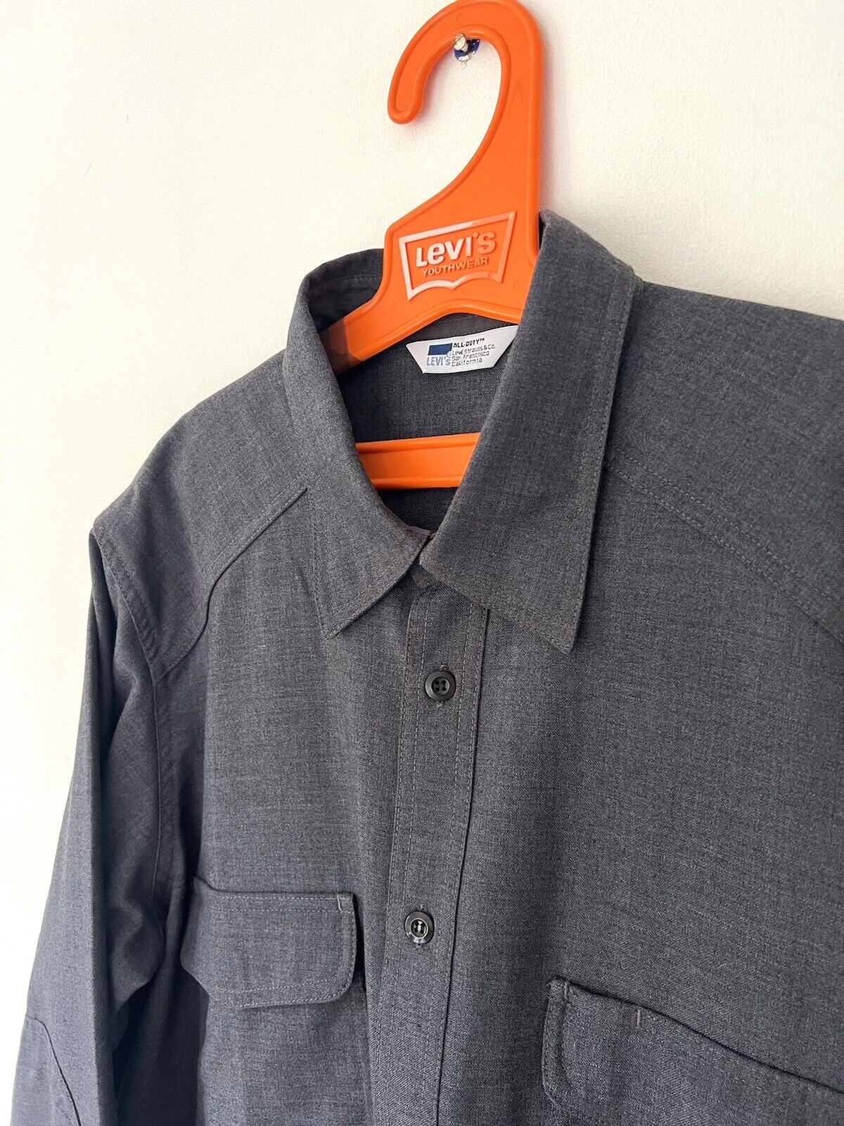 Levi's Wool Shirt XL Vintage 1999 All Duty CPO LNWOT Mint Rare Grey Free Post UK image 2