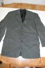 Men's Gray Print ALFANI Lined Blazer Italy Sz R40 L 1045