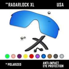 Anti Scratch Polarized Replacement Lenses Rubber Kits for-Oakley Radarlock XL