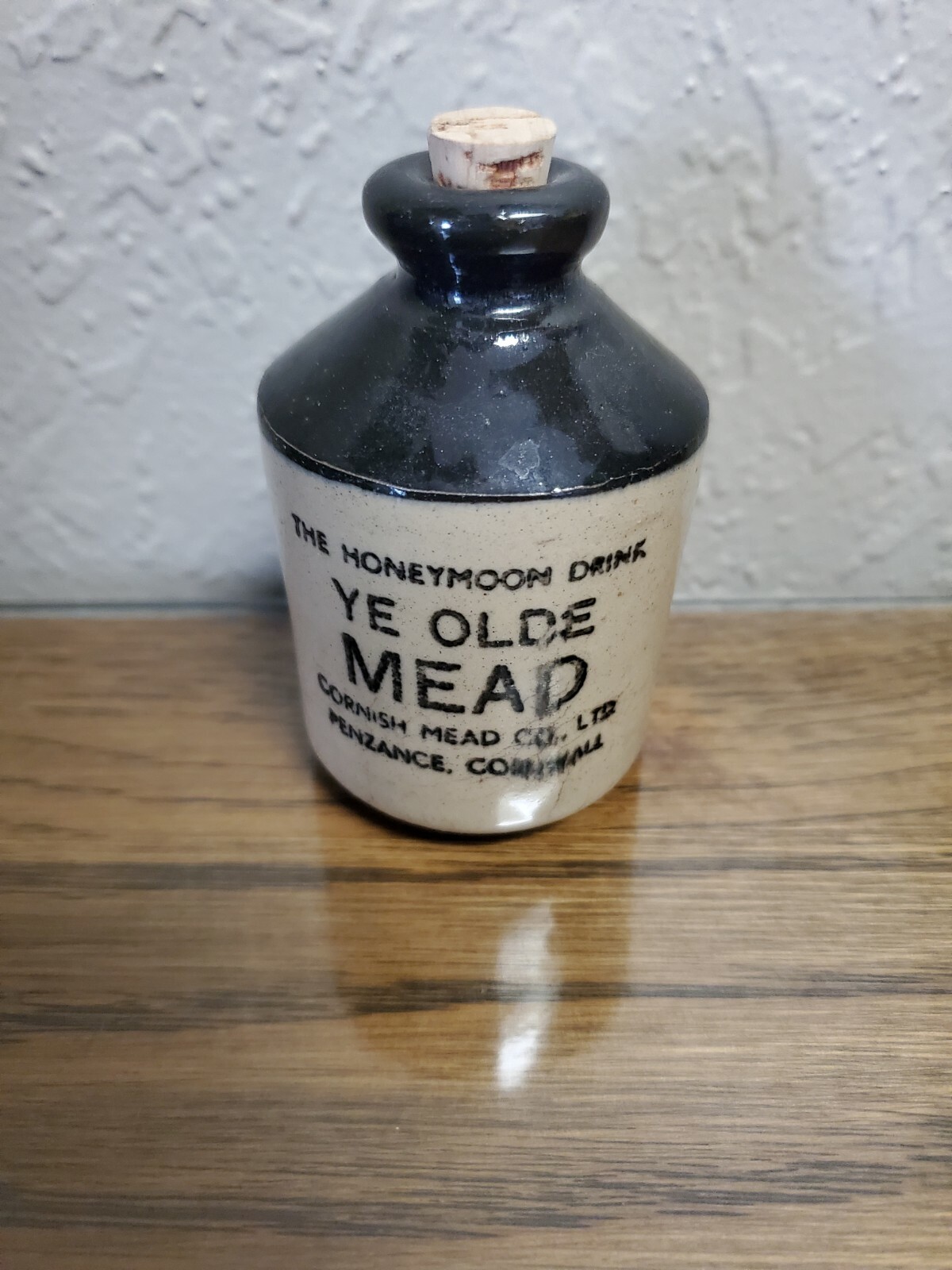 Vintage Stoneware Ye Olde Mead Cornwall Jug, the honeymoon drink eBay