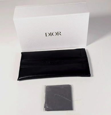 希少✨Christian Dior Neoprene glasses case Christian Dior Large Pouch Sunglasses Case with Box and Dust Cloth
