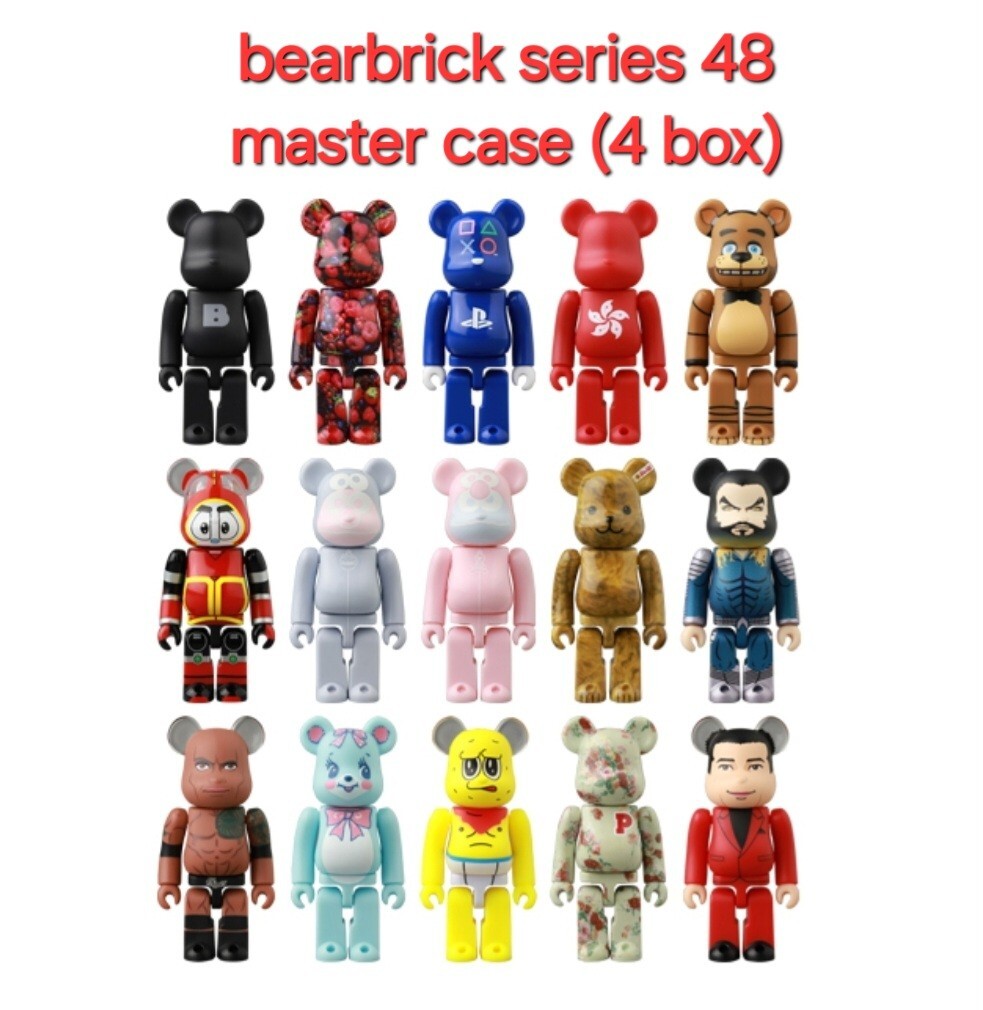 ベアブリック48  未開封 1カートン  4ボックス入り Medicom Toy bearbrick series 48 Be@rbrick master case 4 BOX
