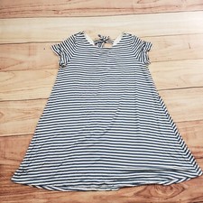 Loft Dress Womens Small Blue White A-line Short Striped Casual Cotton Ladies *