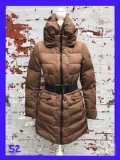 Zara Coat Puffa Style Jacket Anorak With Belt Brown 3/4l (s ) School Coat /52