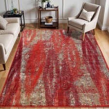 Brayton Nylon Abstract Foam Backing Non-Slip Stain Resistant Indoor Area Rug