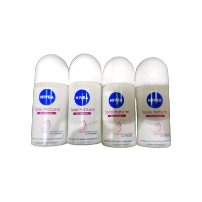 Nivea Aclarado 4 pack (whitening) Roll on antitranspirante  Efecto Satin