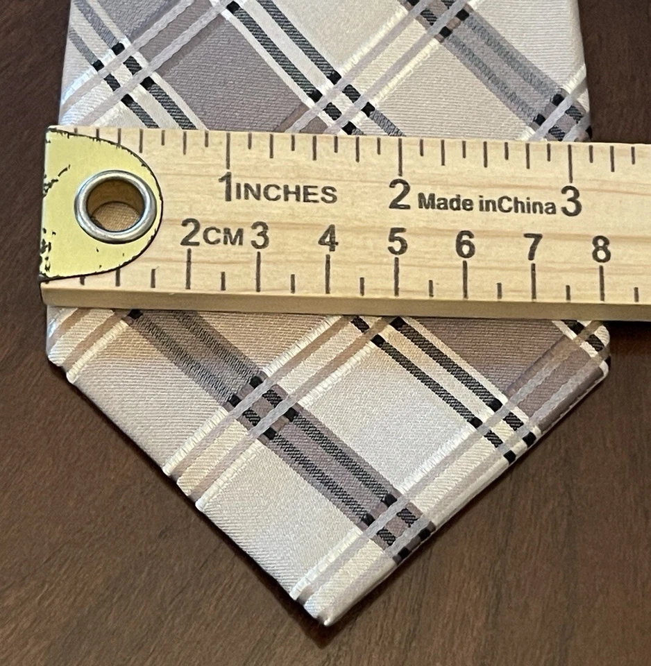 Corbata de cuello para hombre Claiborne 100 % seda hecha en China Foto 4 de 4