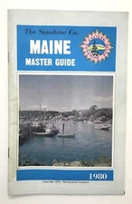 The Sunshine Company Maine Master Guide 1980  Travel Booklet