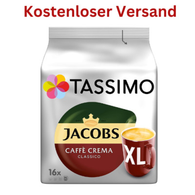 Jacobs Caffè Crema Classico XL TASSIMO coffee capsules - 5 x 16 pieces (4031501)