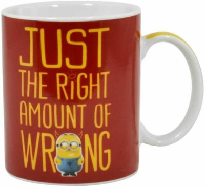 DESPICABLE ME KERAMIK NEUHEIT TASSE GENAU DIE RICHTIGE MENGE FALSCHER MINIONS GESCHENKE