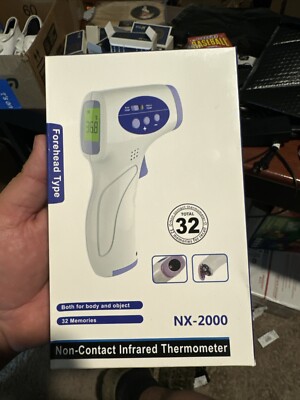Non Contact Infra Red Thermometer Mx-2000 Forehead Type 32 Memories For Recall