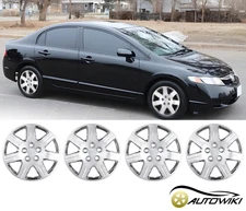 16inch Set of 4 Hub Cap Covers Bolt on Steel Wheel R16 For 2006-2011 Honda Civic