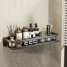 30/40/50cm Bathroom Shelves Kitchen Wall Shelf Shower Rectangle Storage Rack UK