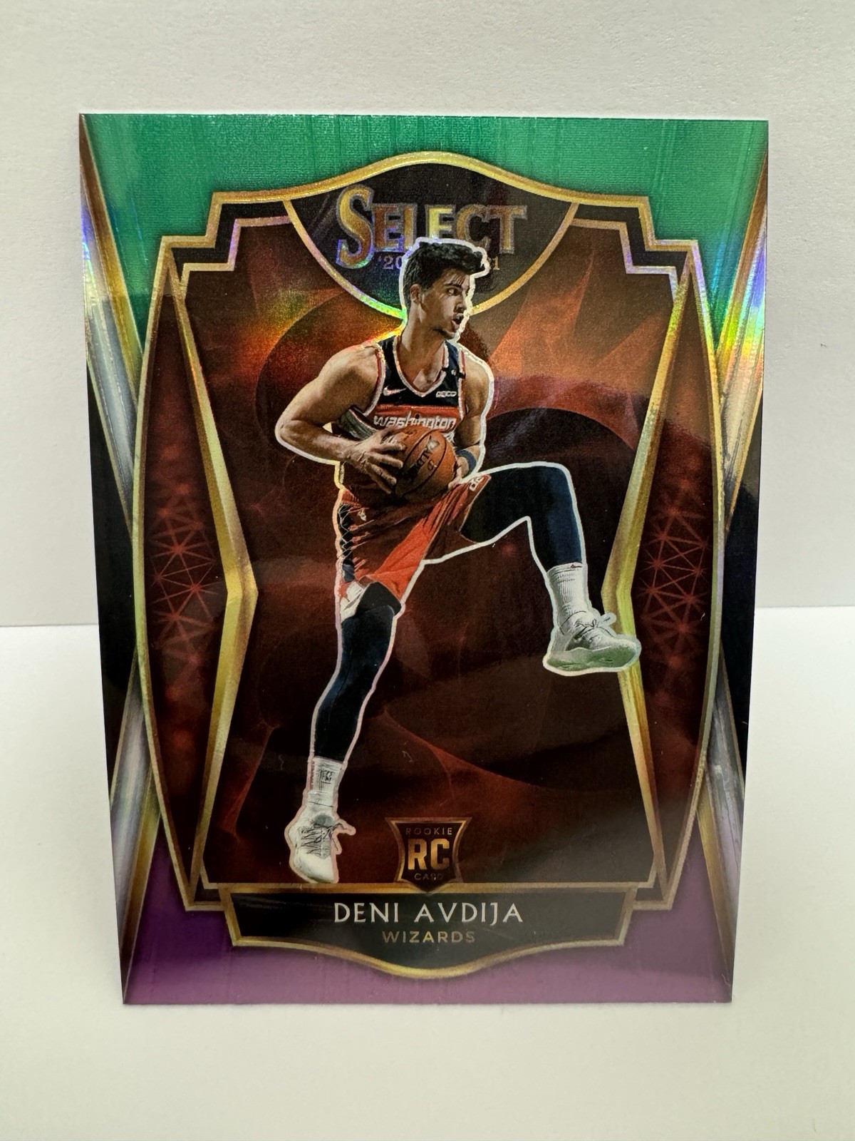 DENI AVDIJA 2020-21 Panini Select Premier Level #180 Green White Purple Prizm RC