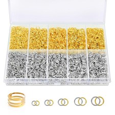 4600 Pcs Jump Rings for Jewelry Making Kit Gold 4600Pcs Silver