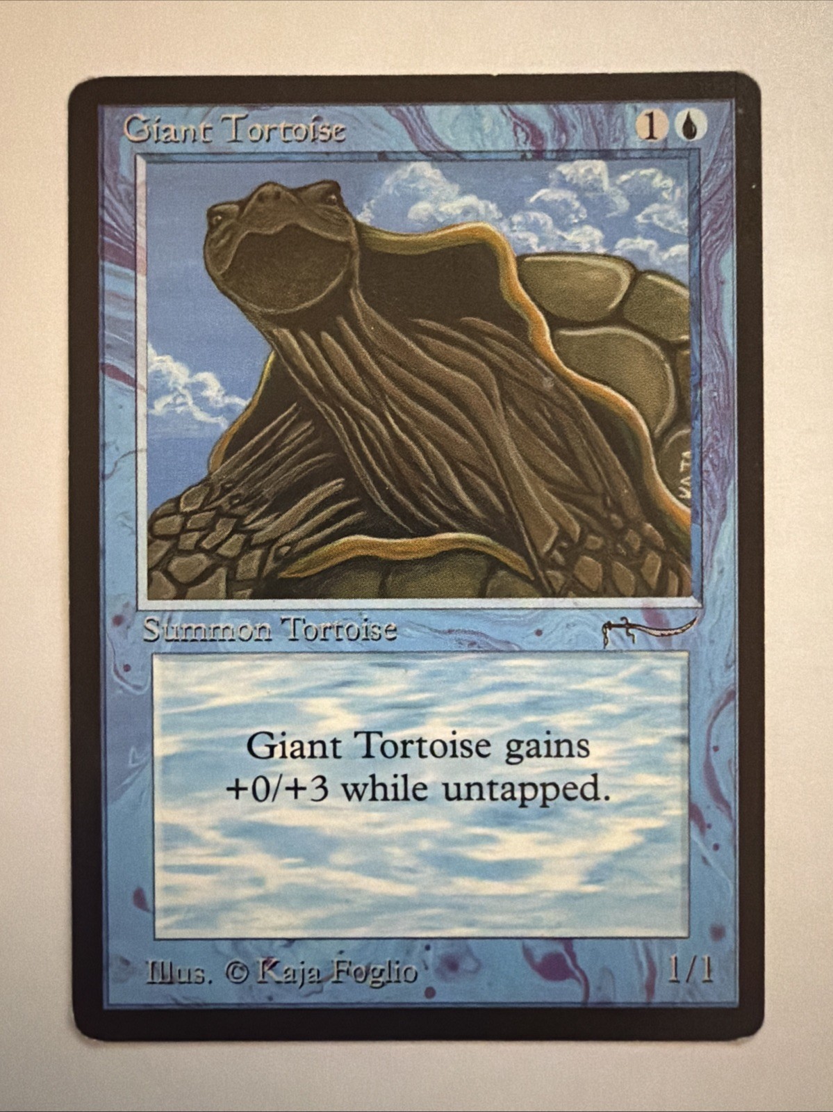 Giant Tortoise Light Variant MTG Arabian Nights Magic The Gathering Vintage 1993