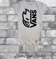 Vans Unisex Gerber Baby Band Onesie 0-3 Months Short Sleeve Bodysuit