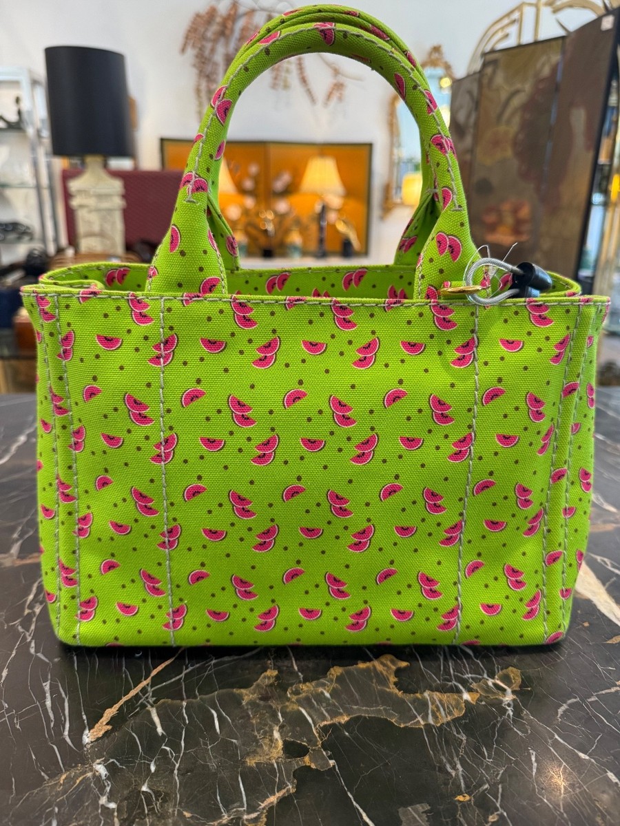 Prada Canapa Tote Canvas Watermelon Print Limited Edition Rare | eBay