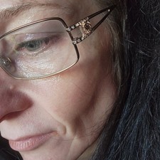 Vintage Versace Eyeglass Frames Medusa Rhinestone Metal Designer MOD 1092-8 1045