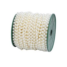 5mm Faux Pearl Beads Garland Pearl Bead Roll Strand for Wedding Party Decorat...