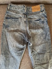 Mädchen Jeans Slim blau helle Waschung Used-...
