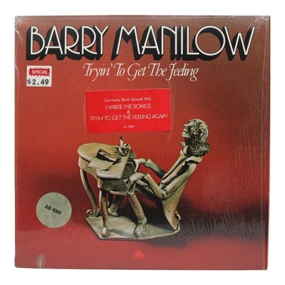 Barry Manilow   Tryin  To Get The Feeling LP 1975 Arista AL 4060 VG+ Shrink Hype