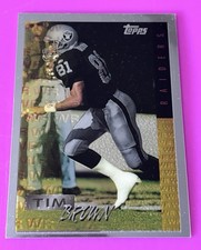 Topps 1995 Tim Brown Mystery Finest Insert Los Angeles Raiders Football Card