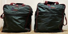 2 Vintage Costco SkiTech Skischuhtaschen grün Snowboard 16x16x10 Riemen Griffe