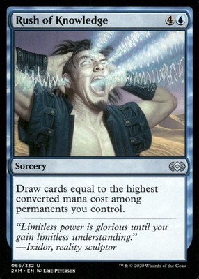 Rush of Knowledge 66 Uncommon Double Masters Magic: The Gathering Near Mint