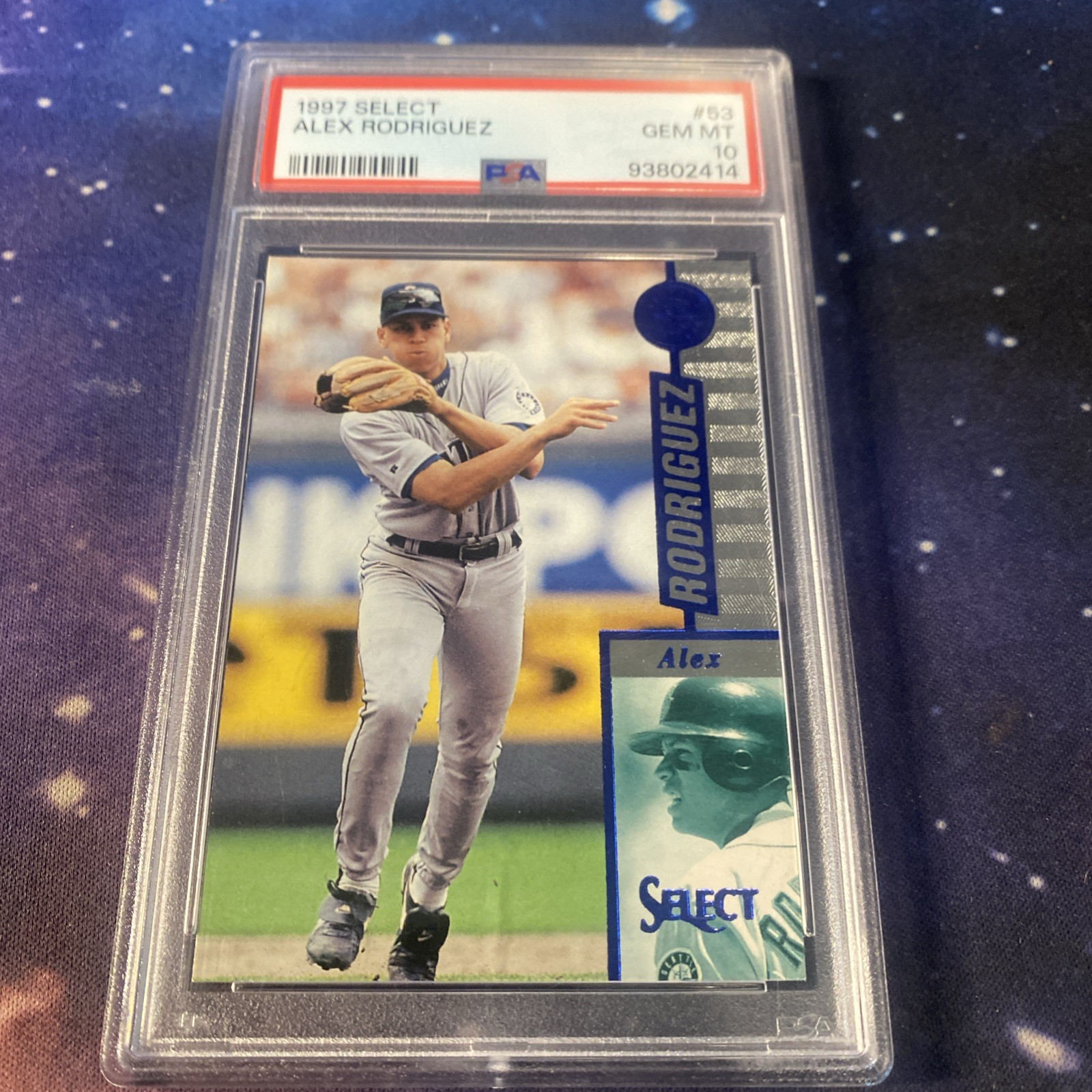 Alex Rodriguez 1997 Select Artist's Proof #53 Mariners Yankees Rangers PSA 10