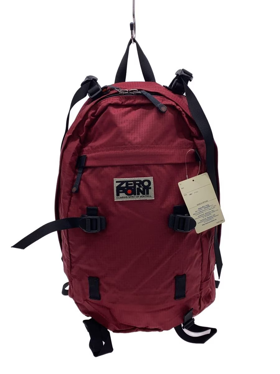 ZERO POINT Backpack, Nylon, Red, Solid Color, 122… - image 1