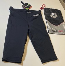 New Tags Never Worn Arena Men Race Swimsuit Powerskin ST Jammer SL Black Size 26