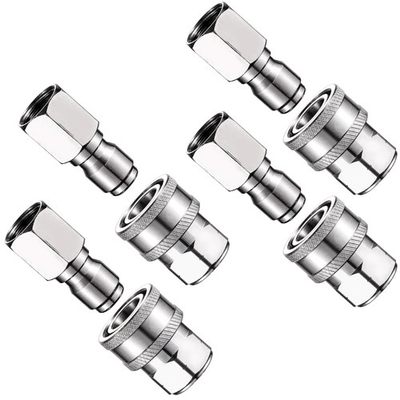 #ad #ad 3 8 Pressure Washer Quick Connect 8 Pack Fittings Stainless Steel Adapter $34.42