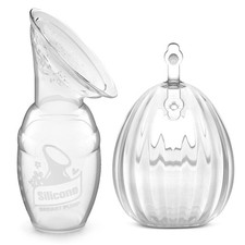 haakaa Manual Breast Pump for Breastfeeding 4oz/100ml and Shell Wearable Manual