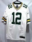 Green Bay Packers Aaron Rodgers #12 Nike Jersey White Men's Size Medium.