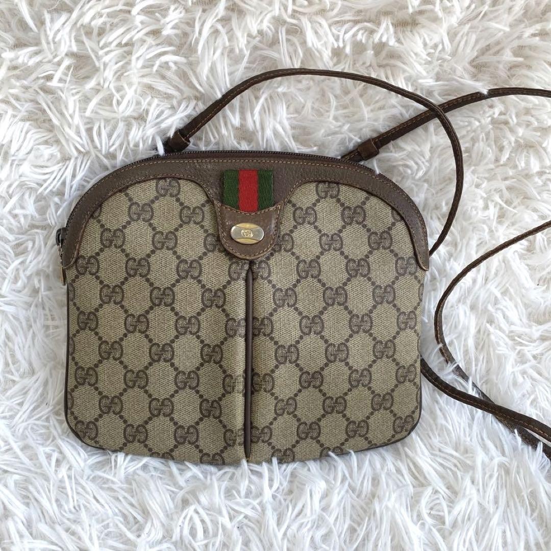 GUCCI Shoulder Bag Interrockin Sherry Line GG Pattern  DDU