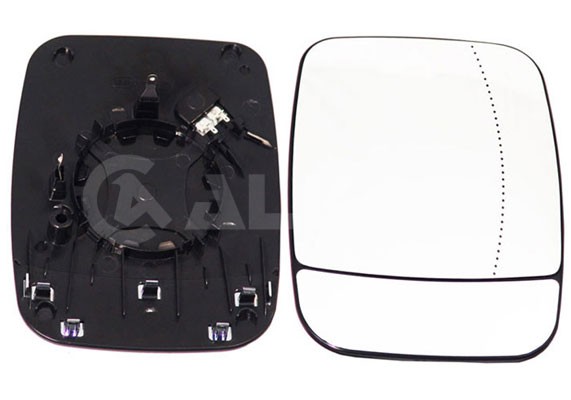 Right ALKAR 6472645 Mirror Glass, outside mirror for FIAT,NISSAN,OPEL,RENAULT,VA