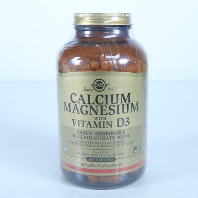 Solgar Calcium Magnesium with Vitamin D3 300 Tablets Exp 09/27