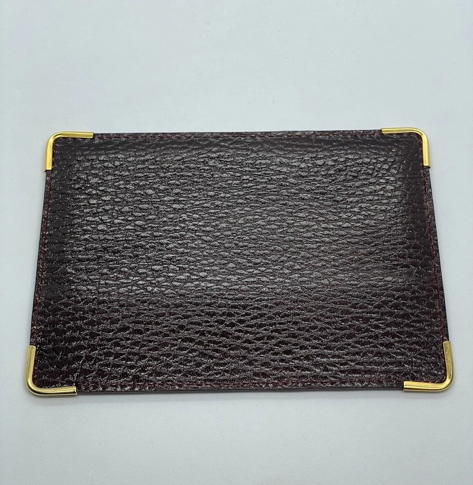 Cartera con tarjetero Rolex - Cuero marrón - Porta documentos - Vintage - Estuche (3) Foto 2 de 2