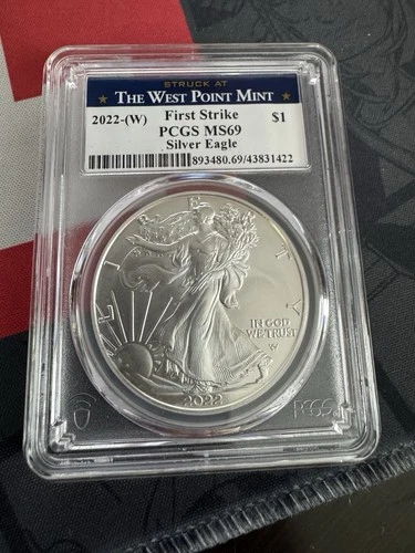 2022-W US Mint American Eagle Silver Dollar First Strike PCGS MS69