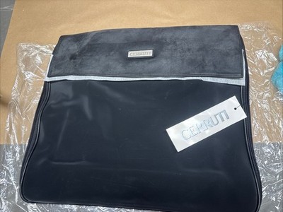 Cerruti Large Duffle Bag Travel Work Computer Messenger Leather /Nylon Brand New
