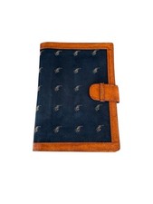 Vintage Polo by Ralph Lauren Leather  Pony Canvas Flat Agenda Planner Organizer